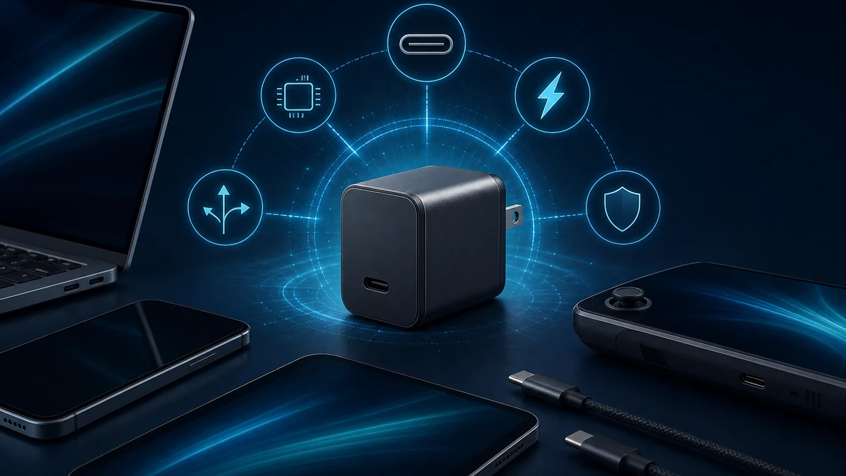 USB-C PD充電器を選ぶときに確認したいポイントのイメージ